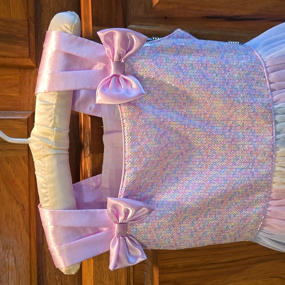 Jona Michelle Girl's Pink & Lilac Party/ Easter Dress Size 4 - Picture 2 of 14